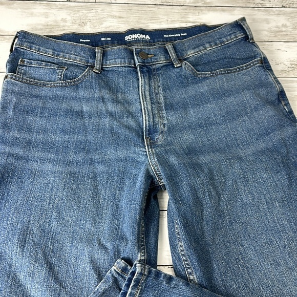 SONOMA MENS JEANS regular 38 x 32 The every day Jean 1% spandex - Picture 6 of 8